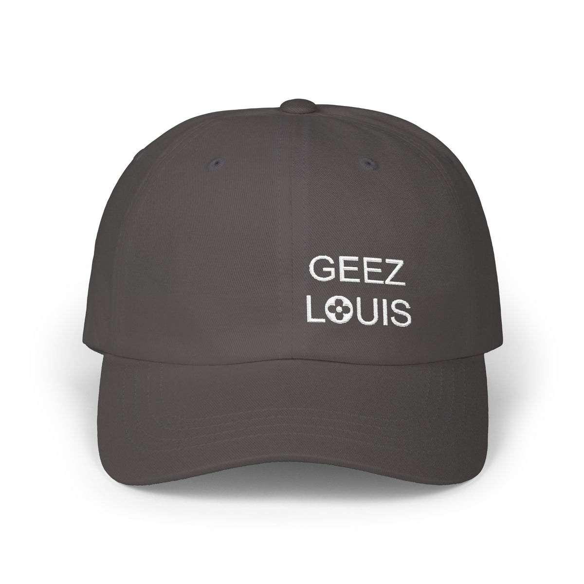 Dad Cap — Minimal 'Geez Louis' Embroidered Baseball Hat