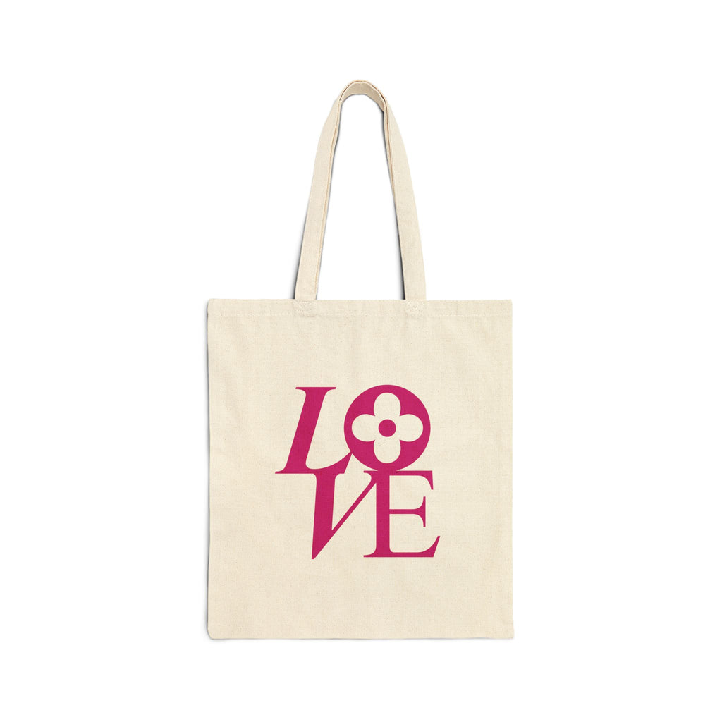 LOVE Cotton Canvas Tote Bag | Farmers Market Bag | Tote Bag | Shopping Tote