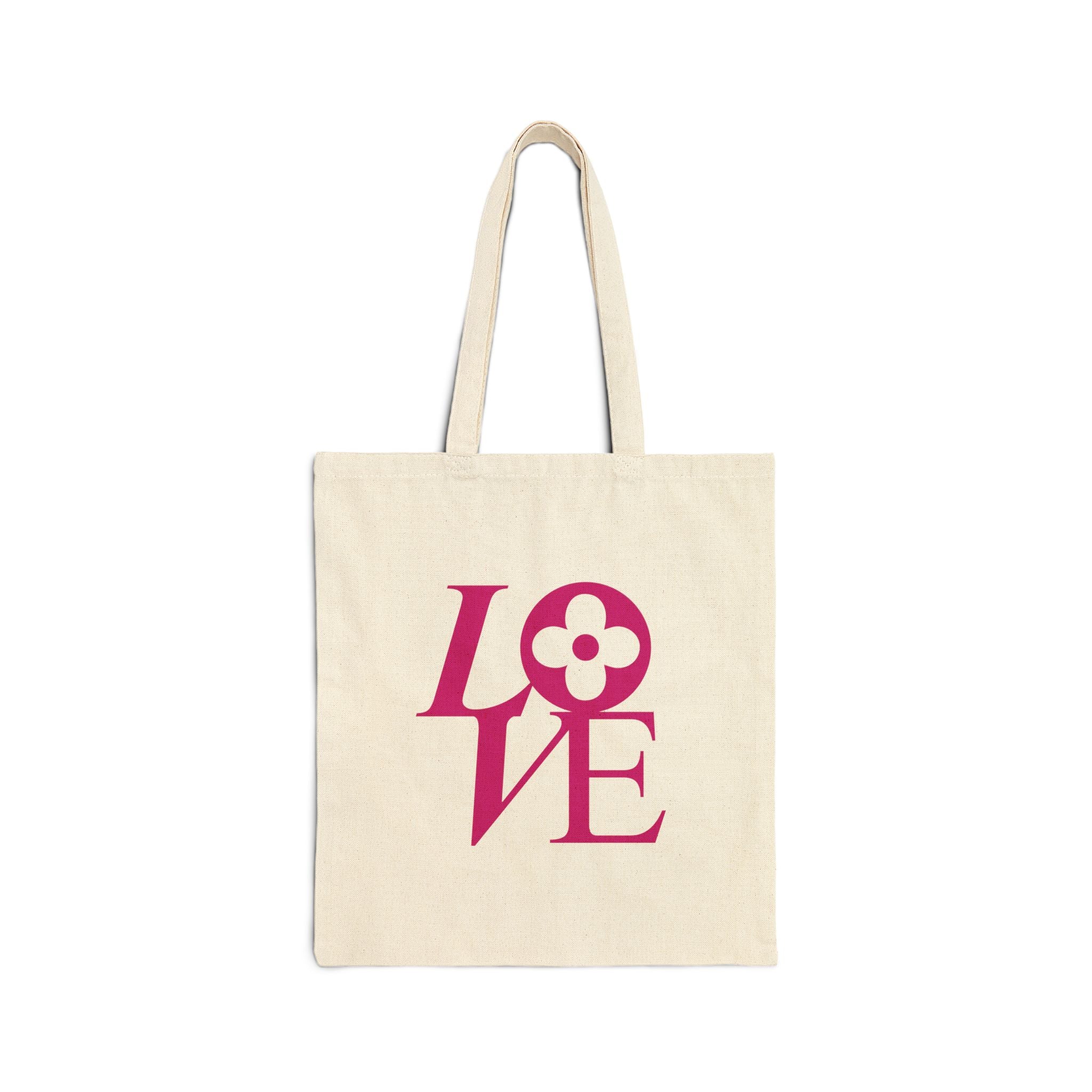 LOVE Cotton Canvas Tote Bag | Farmers Market Bag | Tote Bag | Shopping Tote