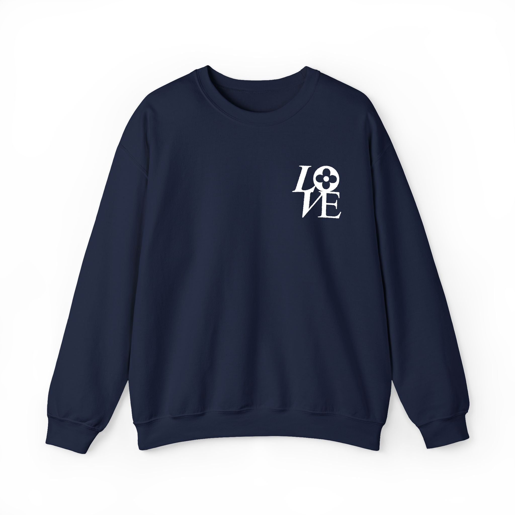 LOVE Floral embroidered crewneck sweatshirt