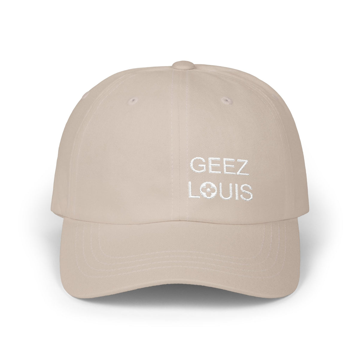 Dad Cap — Minimal 'Geez Louis' Embroidered Baseball Hat