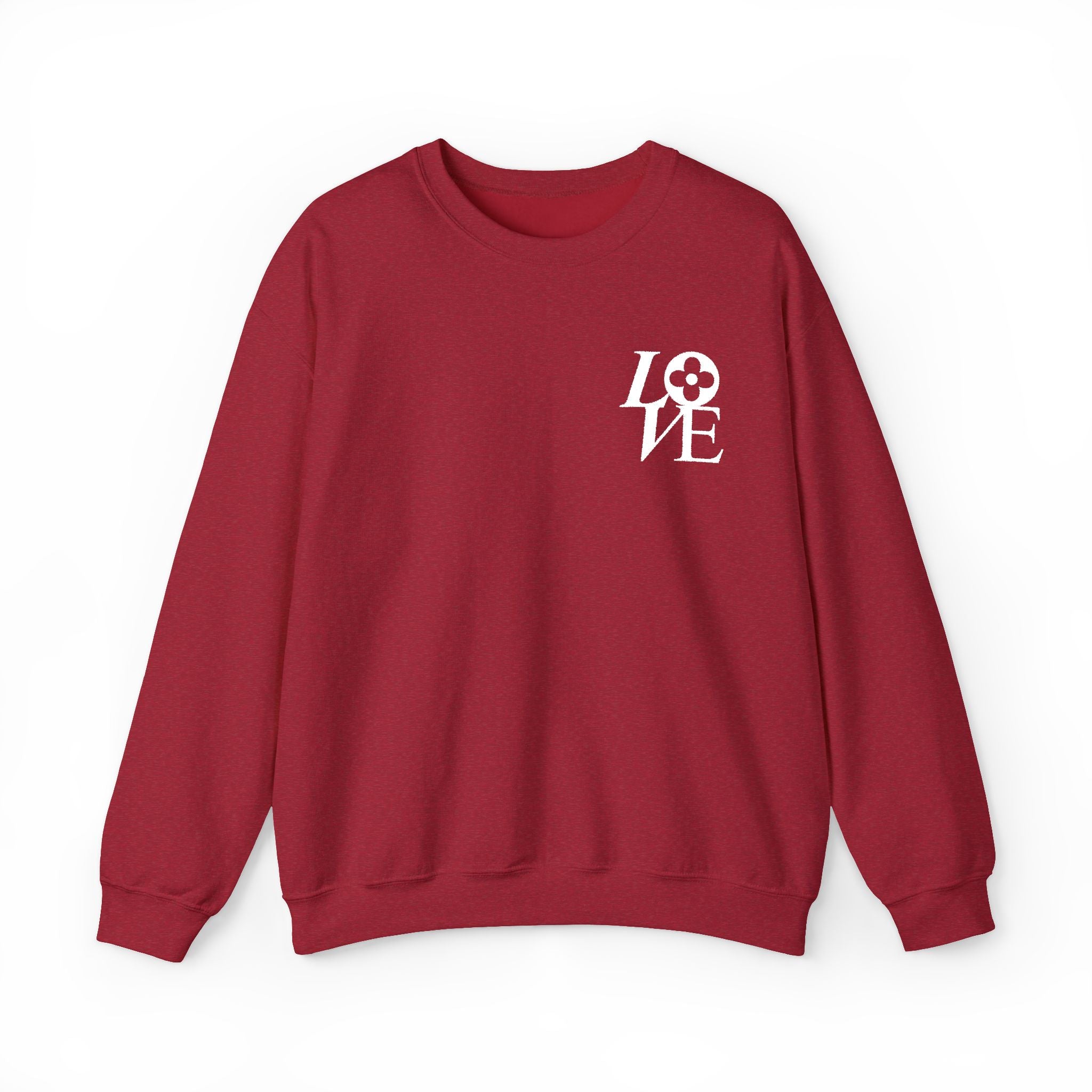 LOVE Floral embroidered crewneck sweatshirt