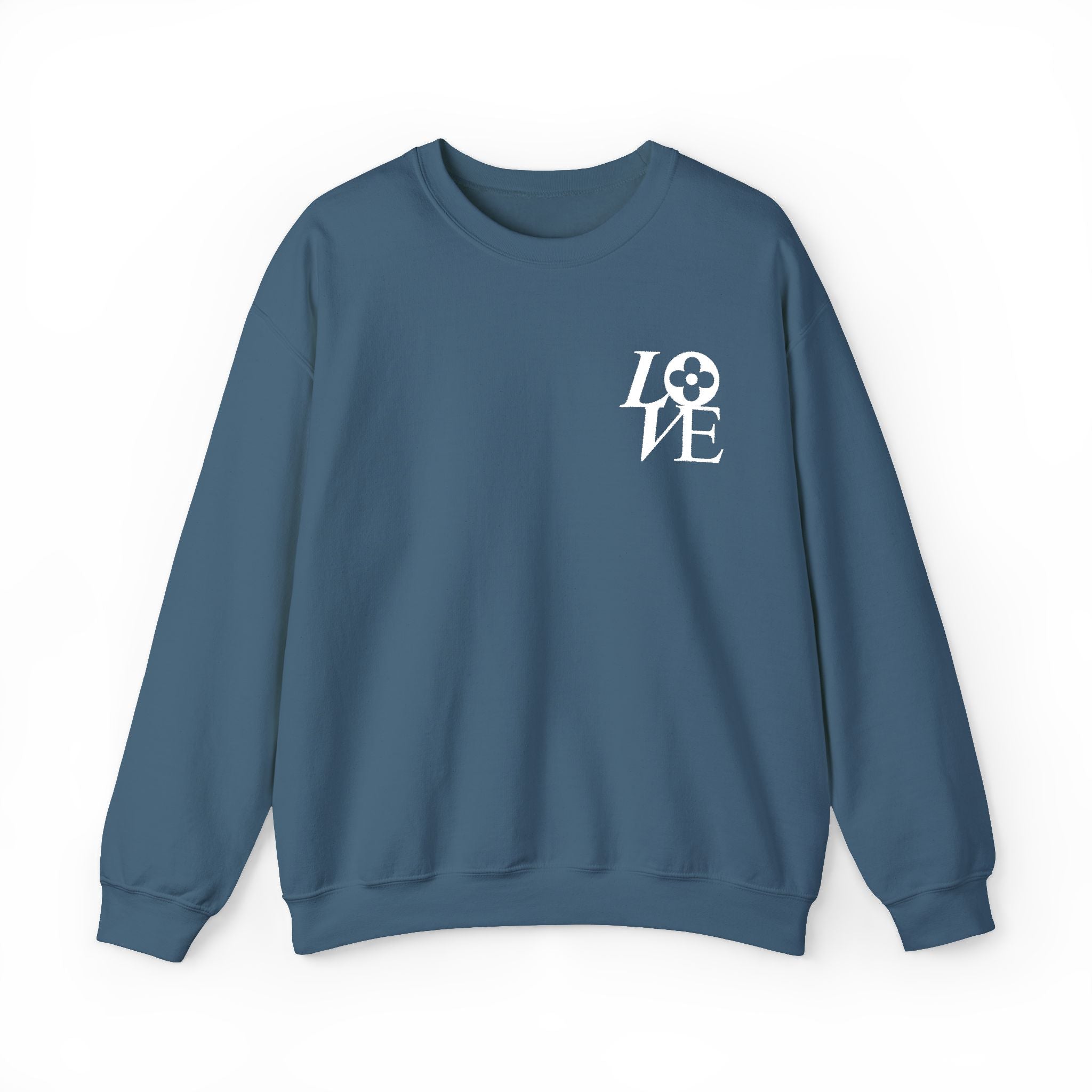 LOVE Floral embroidered crewneck sweatshirt