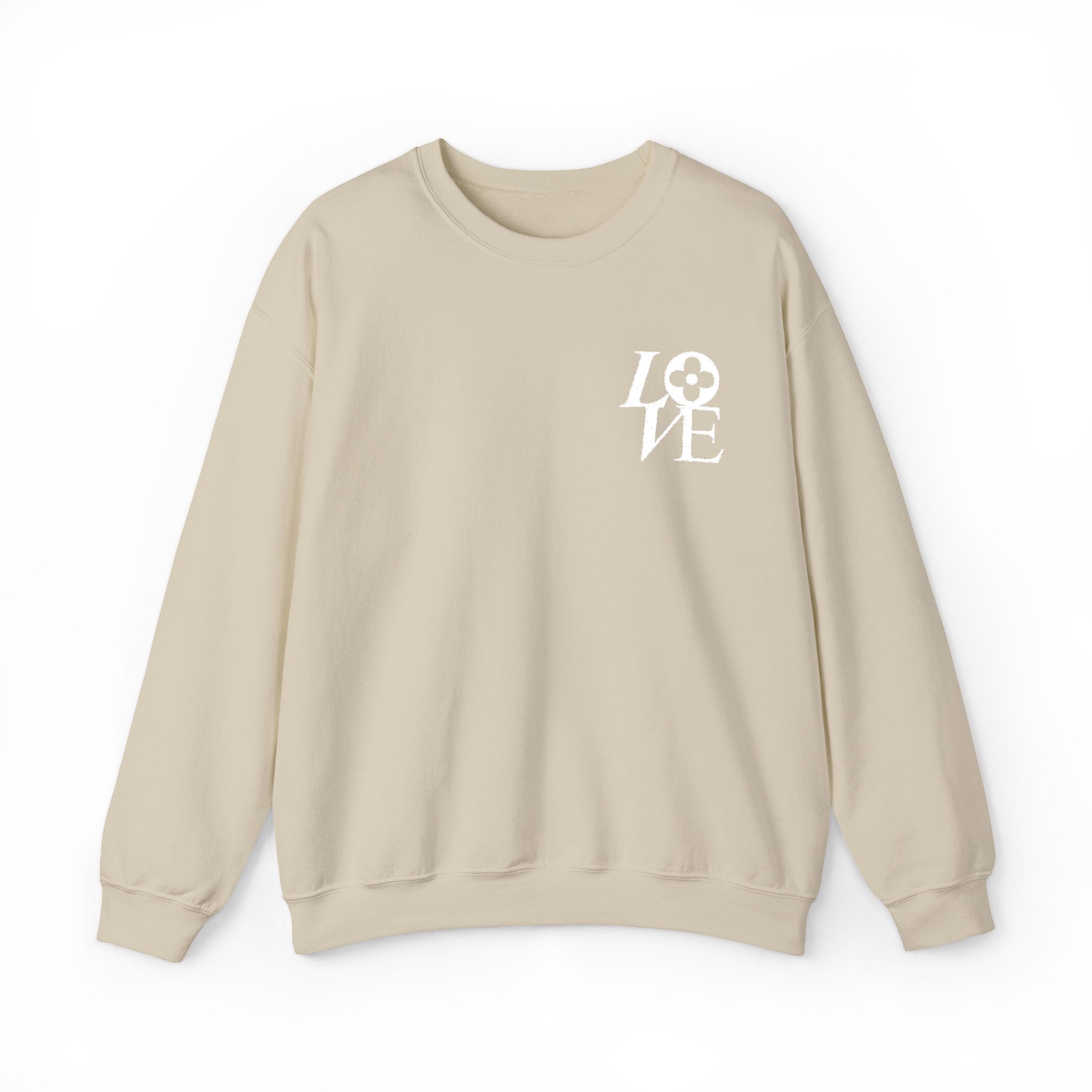 LOVE Floral embroidered crewneck sweatshirt