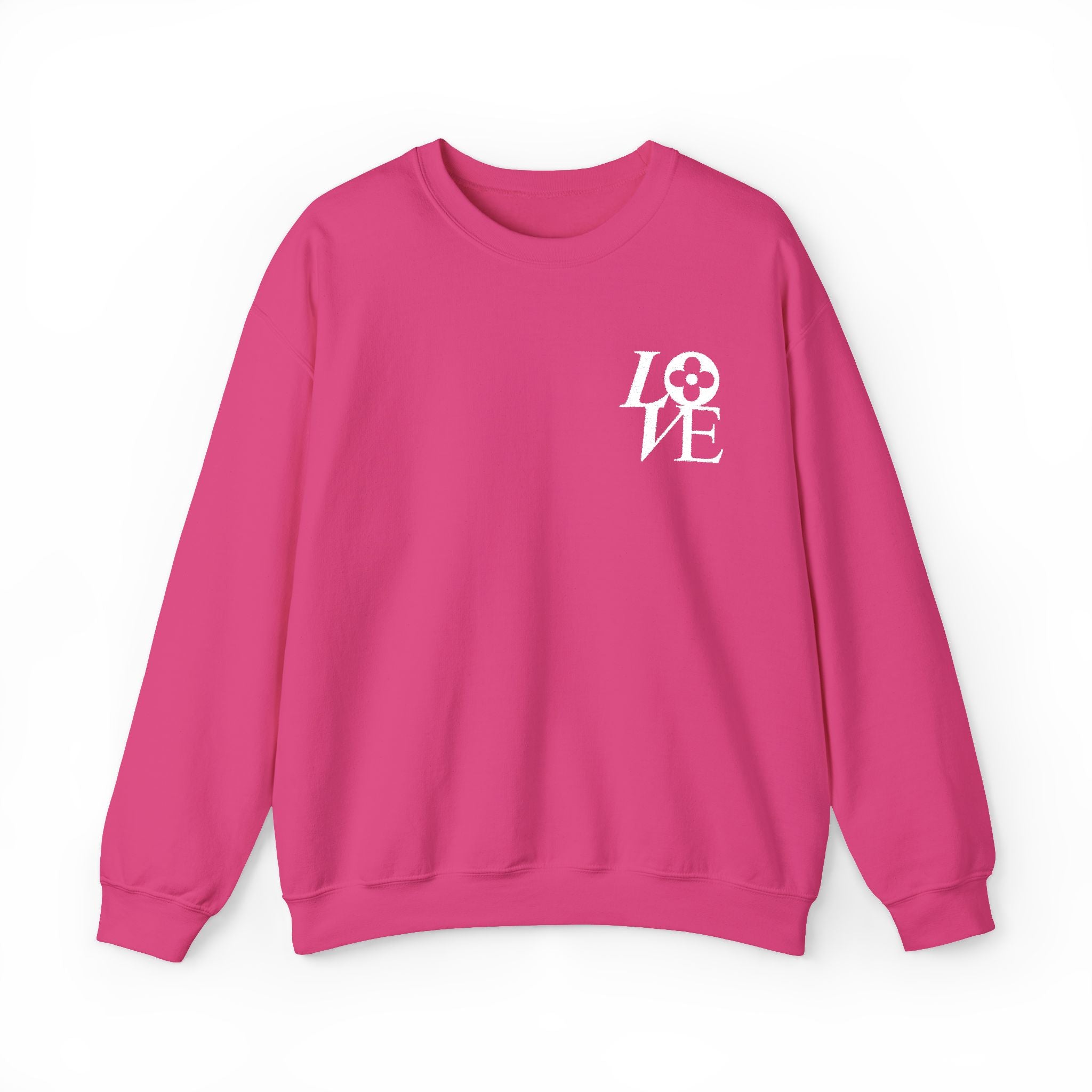 LOVE Floral embroidered crewneck sweatshirt