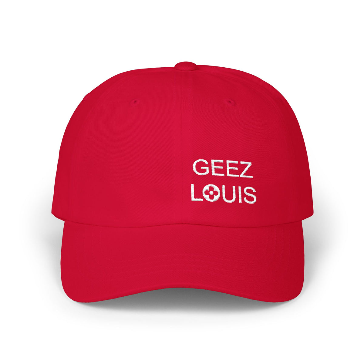 Dad Cap — Minimal 'Geez Louis' Embroidered Baseball Hat