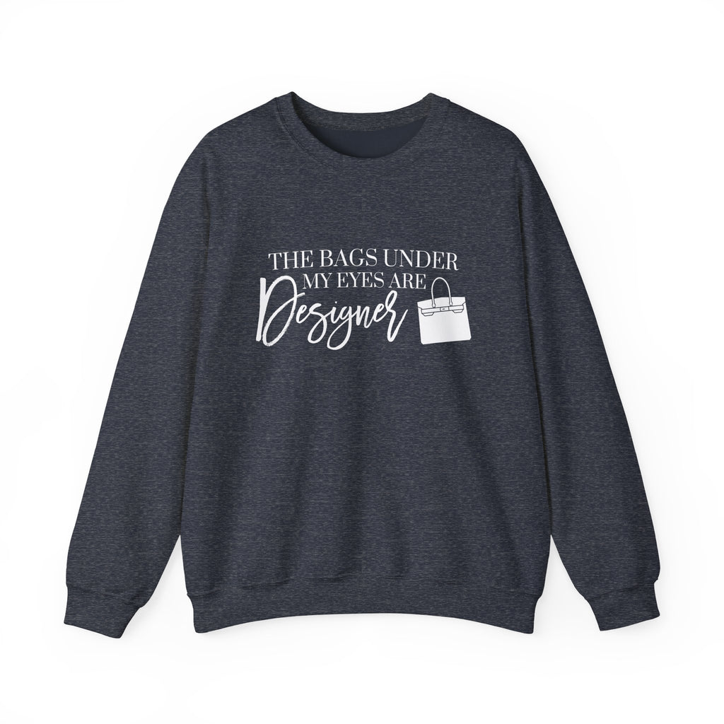Designer Bags Unisex Sweatshirt, Funny Graphic Pullover, Eye Bags Jumper, Cool Crewneck, Stylish Sweater, Fashionable Top