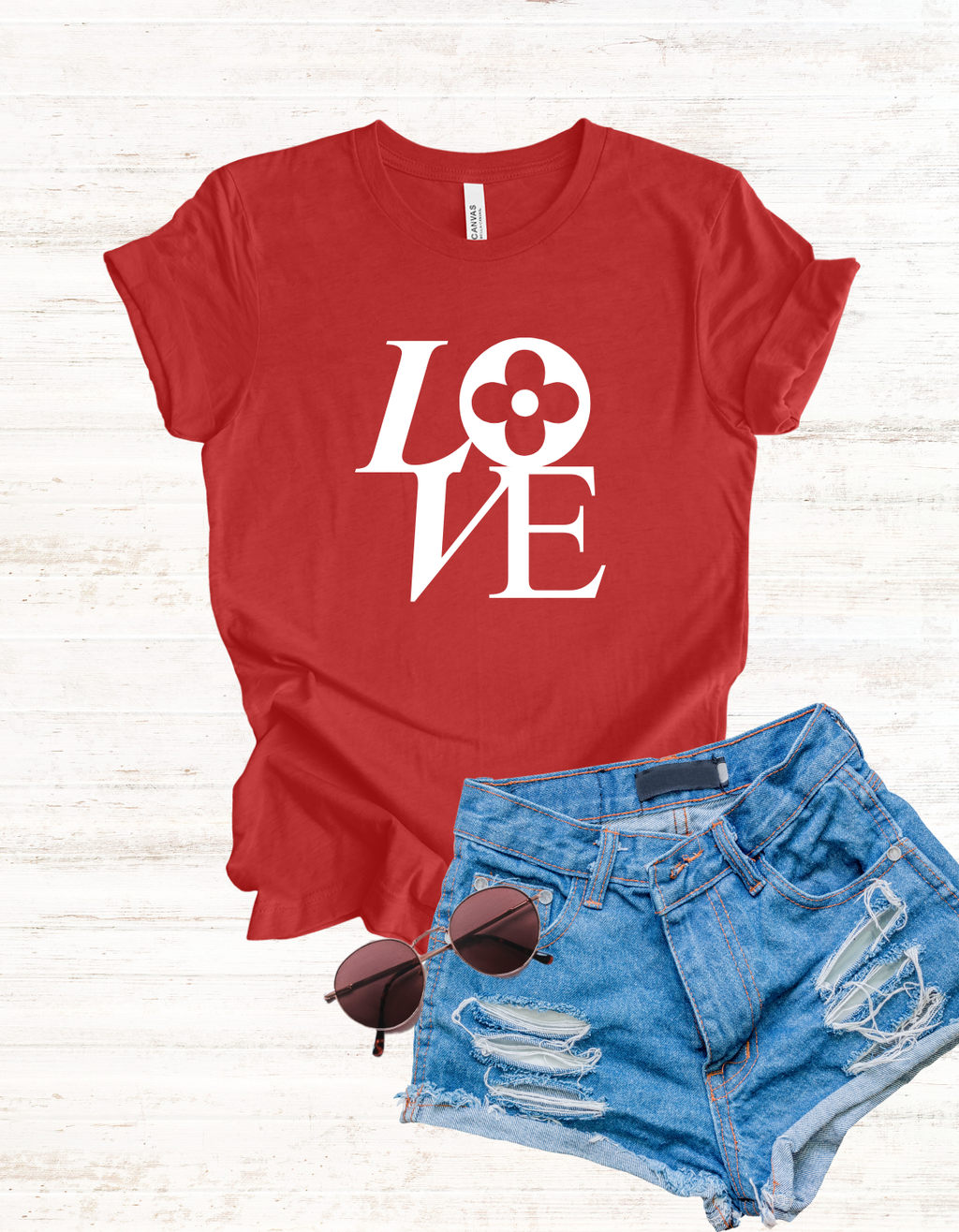 LOVE T-shirt | Graphic Tee | Valentine's Day T-Shirt | Love Day | Casual Short Sleeve Tee