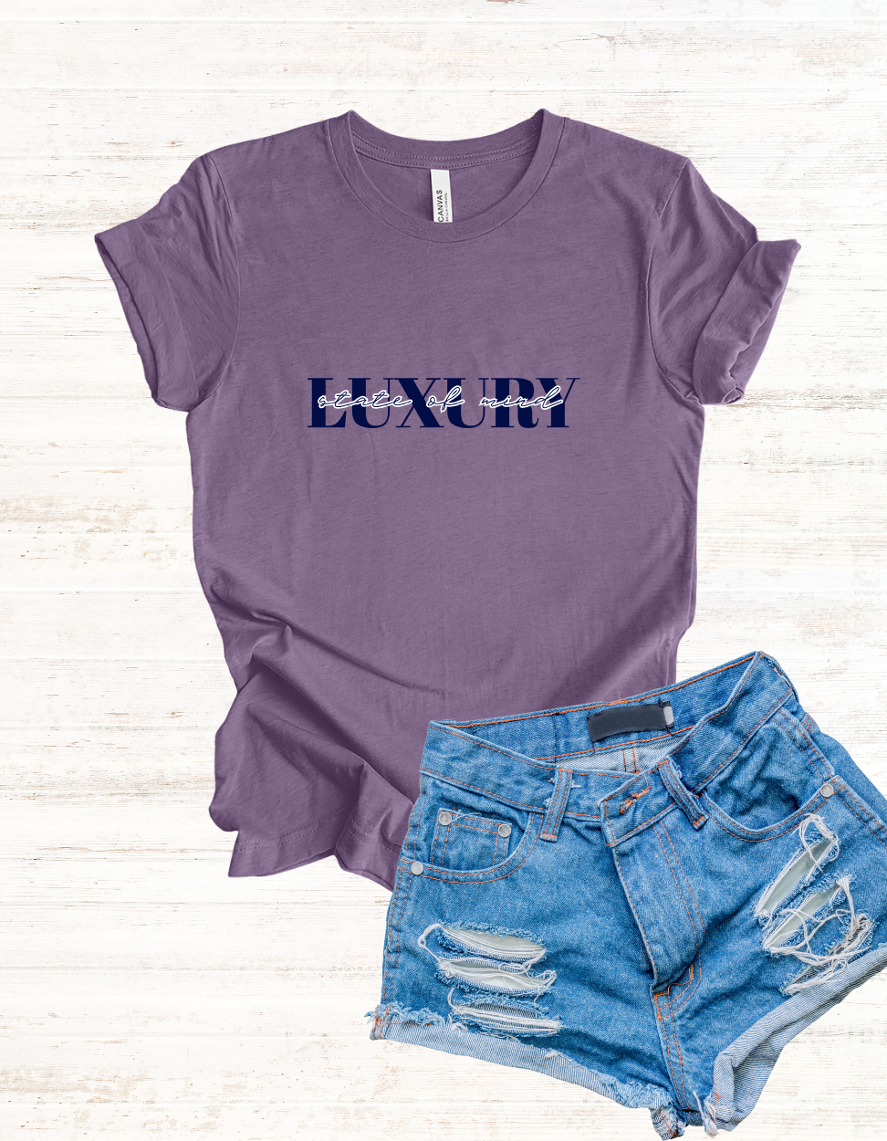 Luxury State of Mind | minimalist word graphic tee