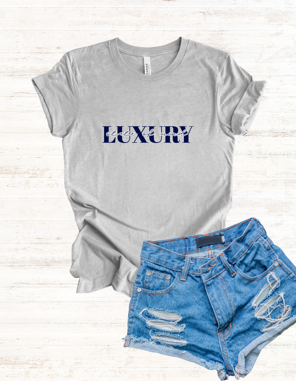 Luxury State of Mind | minimalist word graphic tee