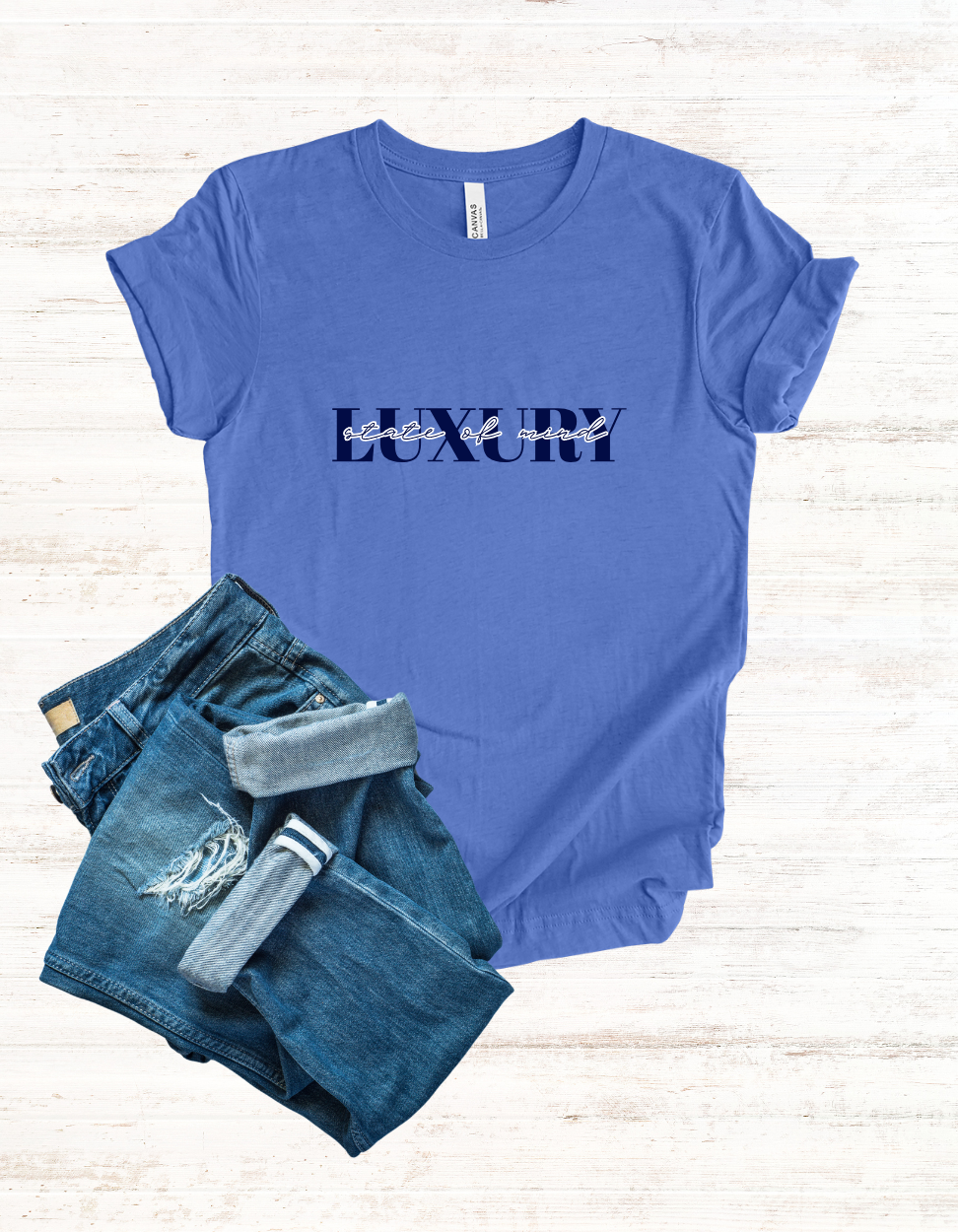 Luxury State of Mind | minimalist word graphic tee