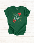 Luxe & Bright, Luxury Holiday Graphic Tee, Bright Unisex Jersey Short Sleeve T-Shirt, Luxe Seasonal Shirt, Festive Graphic Top, Holiday Tee Shirt for