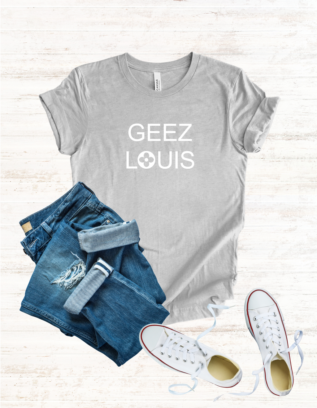 GEEZ LOUIS Graphic Tshirt, Luxury Lover Tee, Unisex Shirt, Short Sleeve Top, Fashion Tee Gift
