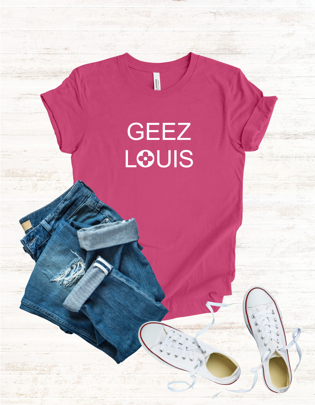 GEEZ LOUIS Graphic Tshirt, Luxury Lover Tee, Unisex Shirt, Short Sleeve Top, Fashion Tee Gift