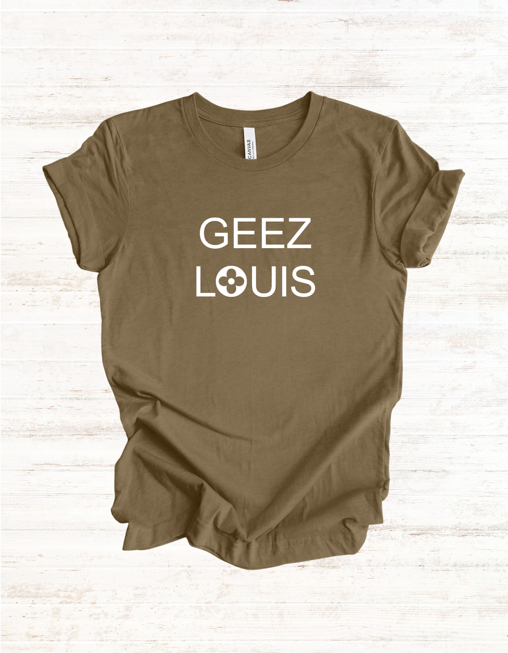 GEEZ LOUIS Graphic Tshirt, Luxury Lover Tee, Unisex Shirt, Short Sleeve Top, Fashion Tee Gift