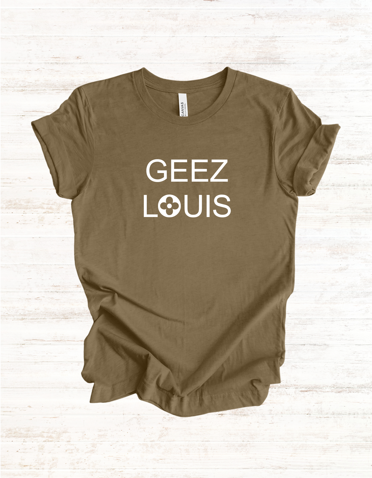 GEEZ LOUIS Graphic Tshirt, Luxury Lover Tee, Unisex Shirt, Short Sleeve Top, Fashion Tee Gift