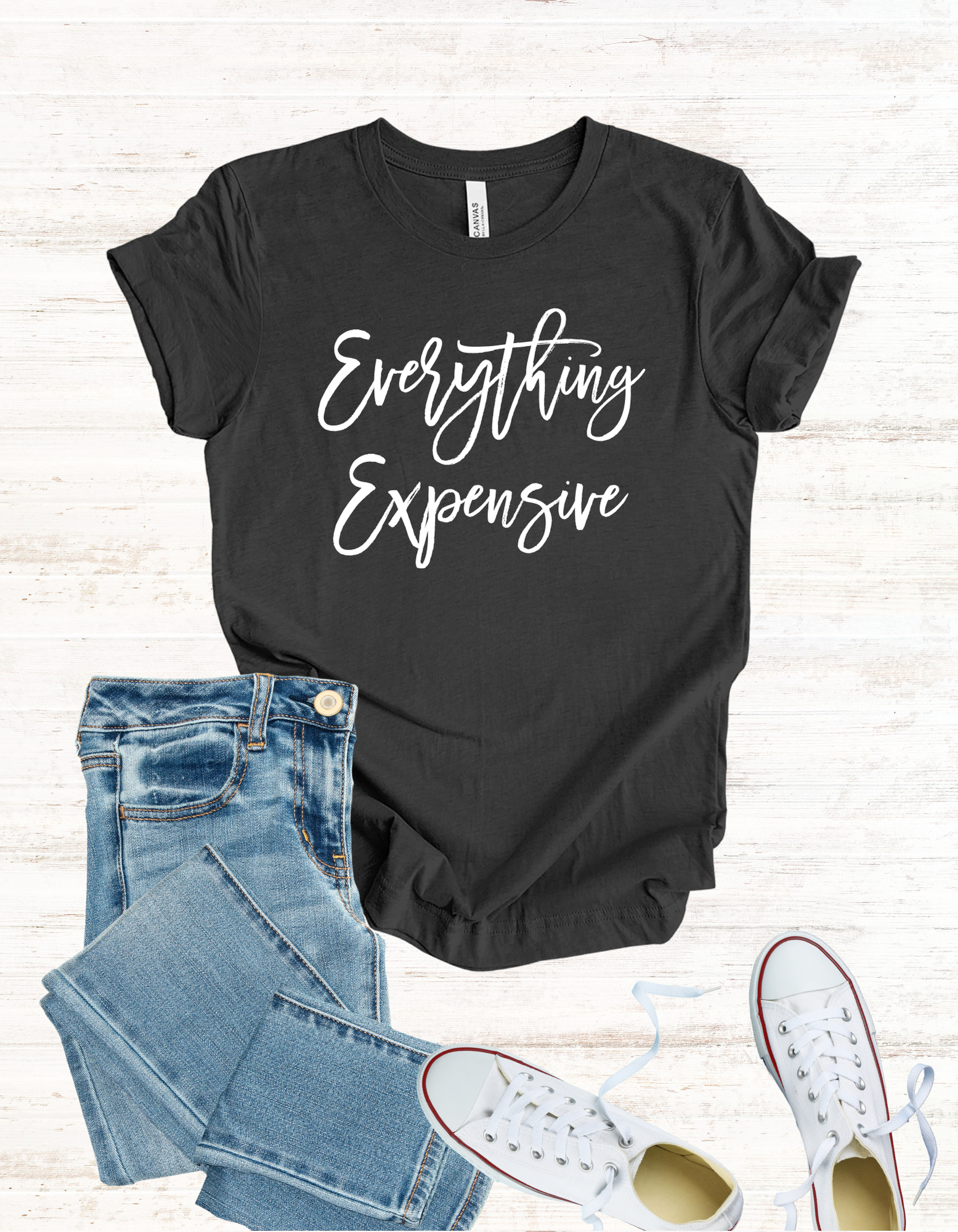 Luxury Lover Graphic Tee, Everything Expensive Unisex Shirt, Fashionista T-Shirt, Designer Brand Top, High-End Apparel Gift