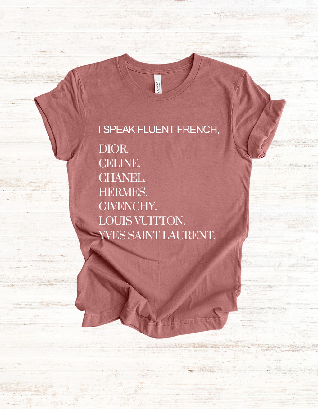Luxury Lover French Graphic Tee, Unisex Shirt for French Enthusiasts, Fluent French Language Tee, Stylish Tee for French Lovers