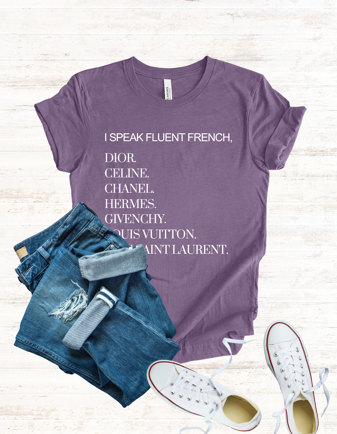 Luxury Lover French Graphic Tee, Unisex Shirt for French Enthusiasts, Fluent French Language Tee, Stylish Tee for French Lovers