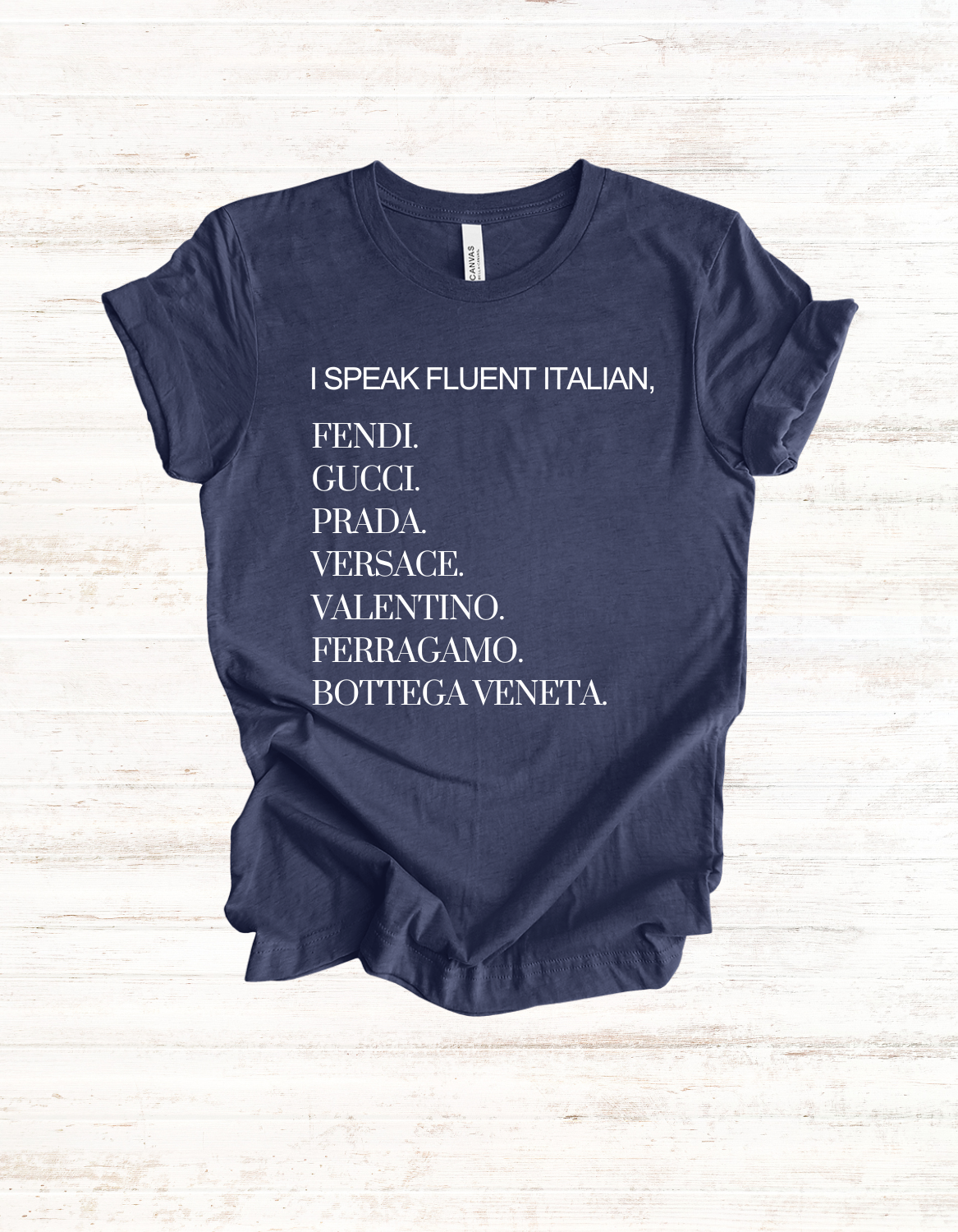 Luxury Lover Italian Graphic Tee, Unisex Shirt for Italy Enthusiasts, Fluent Italian Language Tee, Stylish Tee for Italian Speakers,