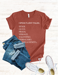 Luxury Lover Italian Graphic Tee, Unisex Shirt for Italy Enthusiasts, Fluent Italian Language Tee, Stylish Tee for Italian Speakers,