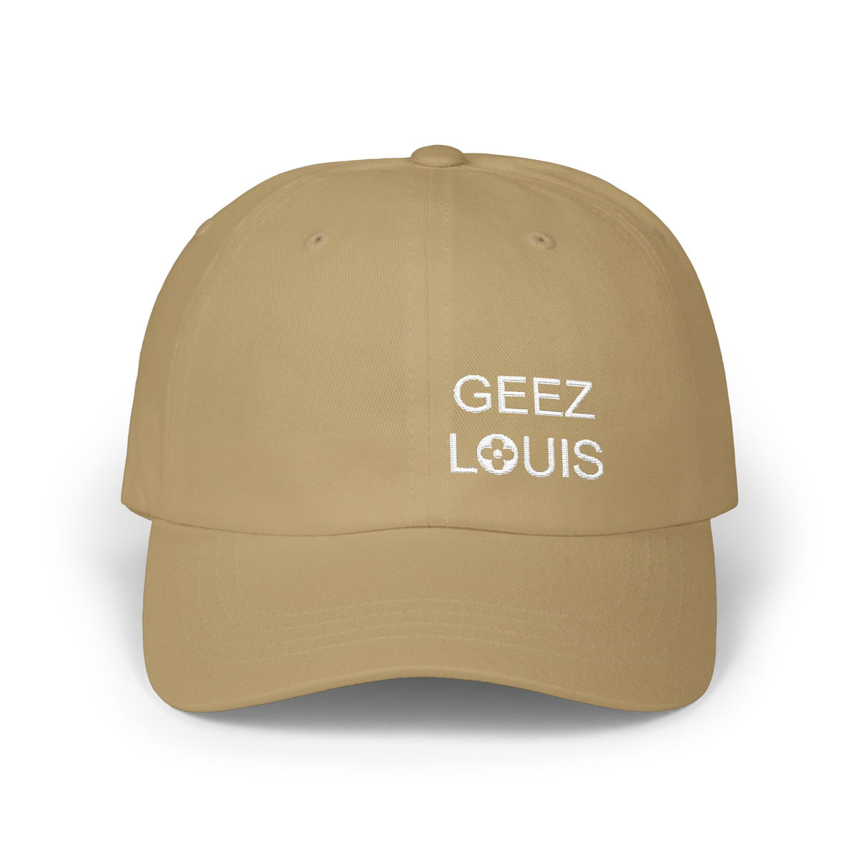 Dad Cap — Minimal 'Geez Louis' Embroidered Baseball Hat