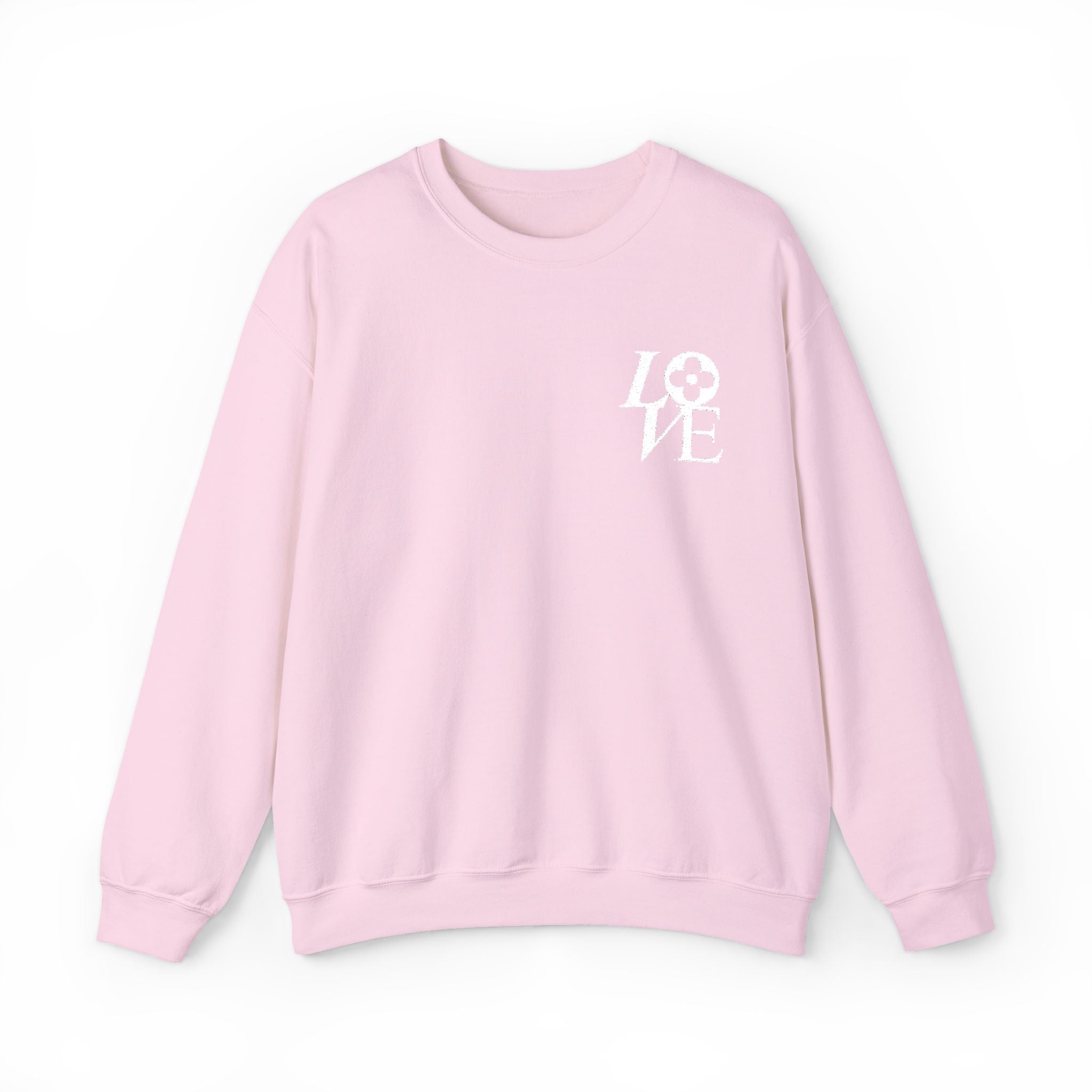 LOVE Floral embroidered crewneck sweatshirt