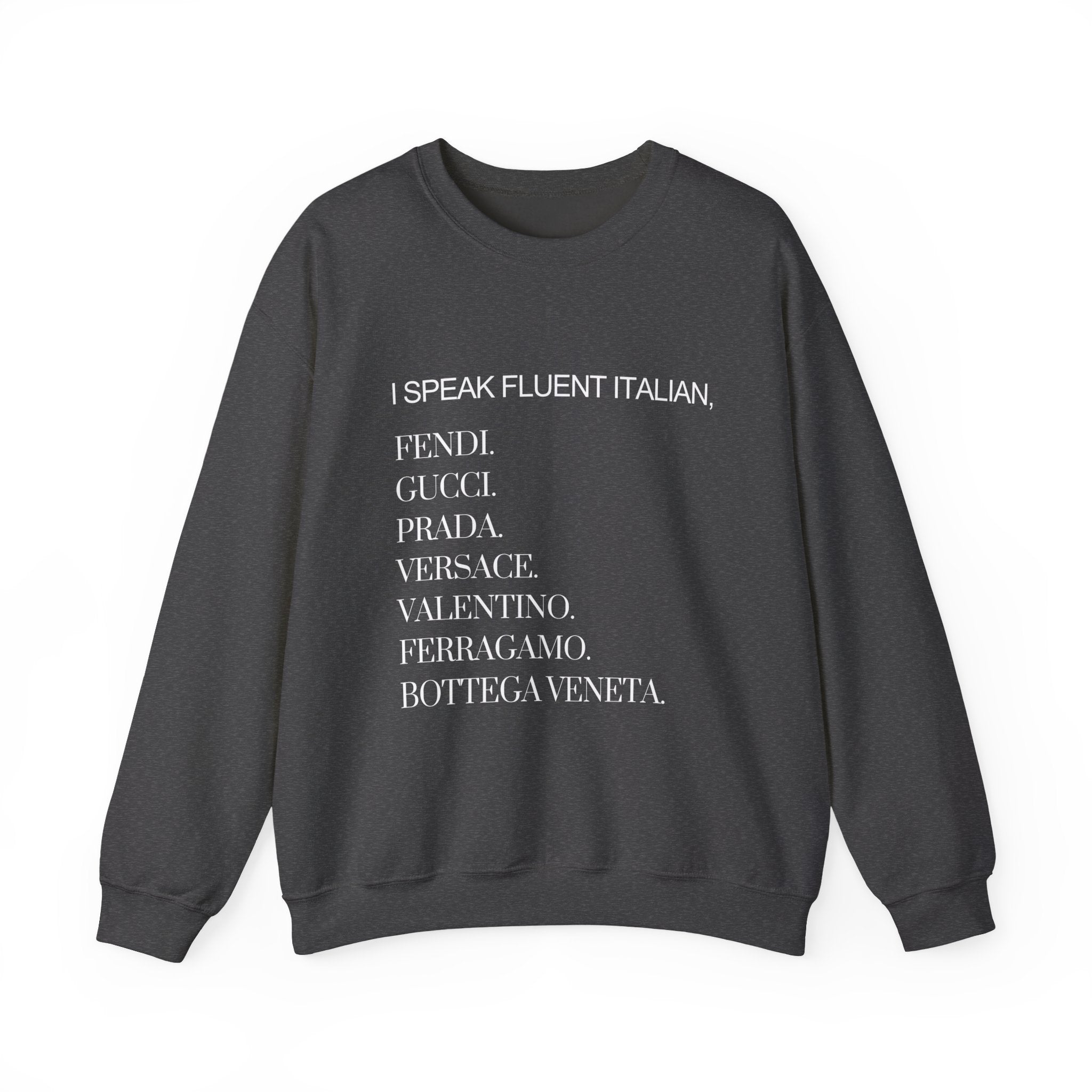 Italian Fluent Speaker Sweatshirt - Italy Lover Jumper, Foreign Language Apparel, Study Abroad Top, Traveler
