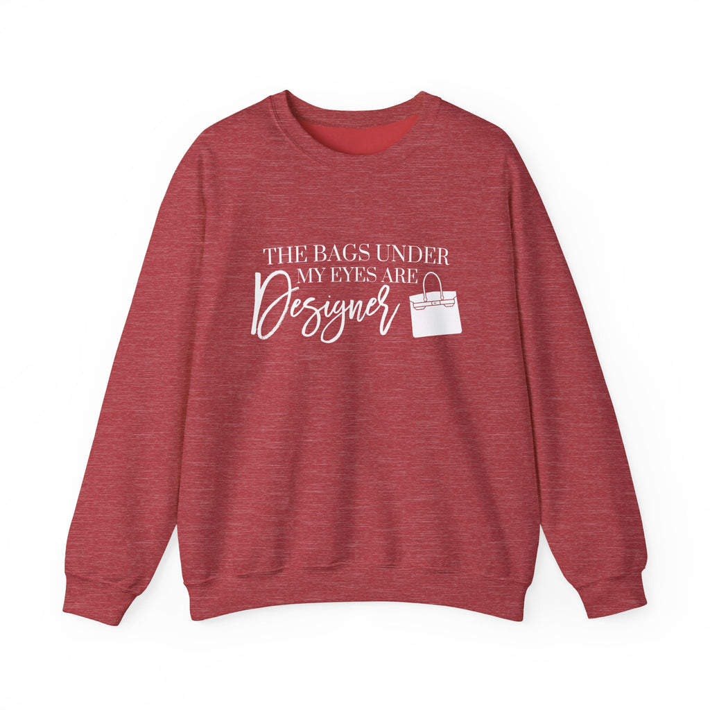Designer Bags Unisex Sweatshirt, Funny Graphic Pullover, Eye Bags Jumper, Cool Crewneck, Stylish Sweater, Fashionable Top