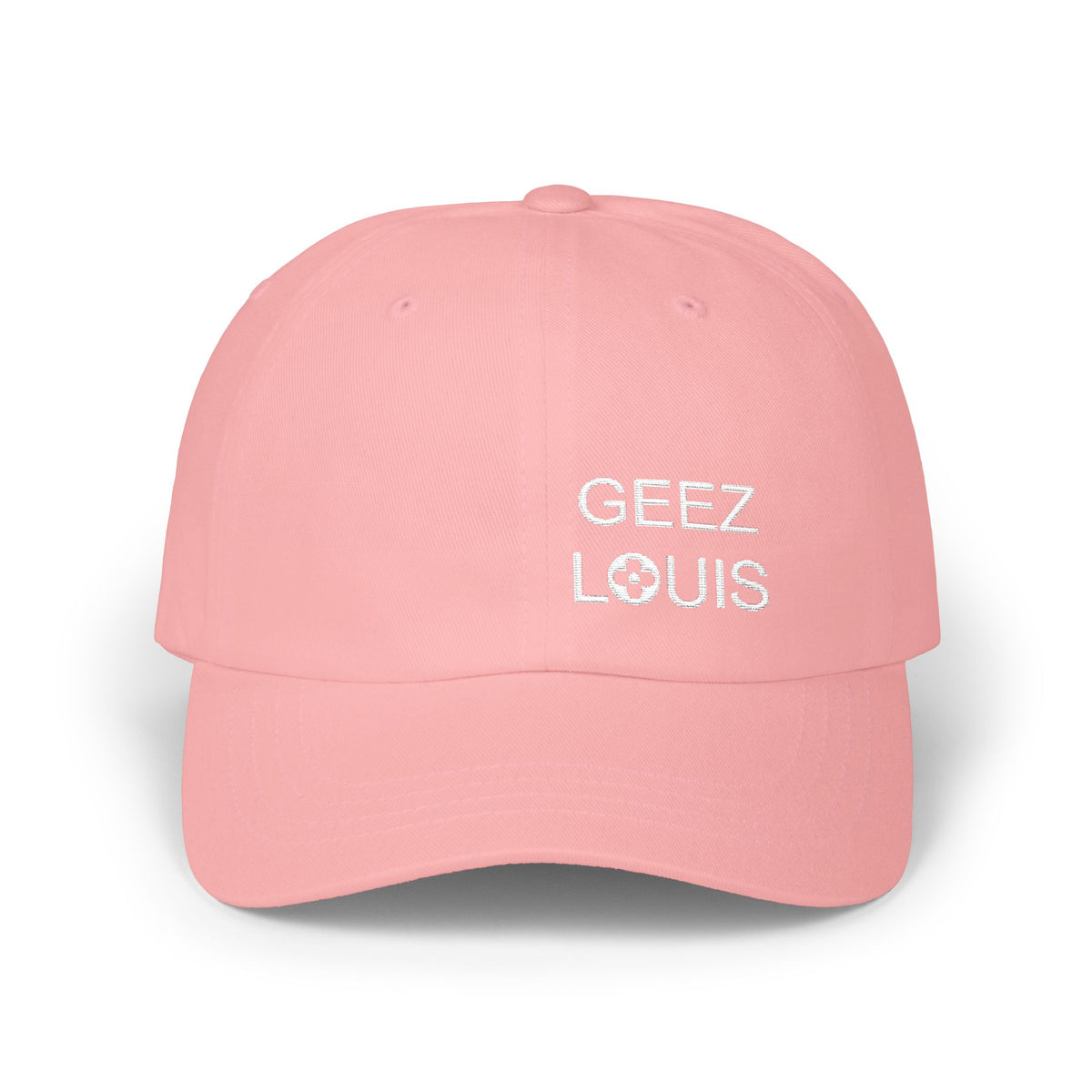 Dad Cap — Minimal 'Geez Louis' Embroidered Baseball Hat