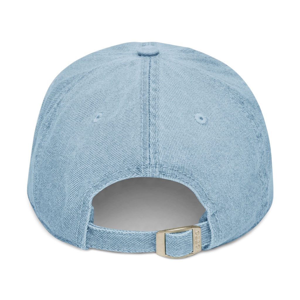 LOVE flower embroidery Denim Hat | Embroidered baseball cap, floral script