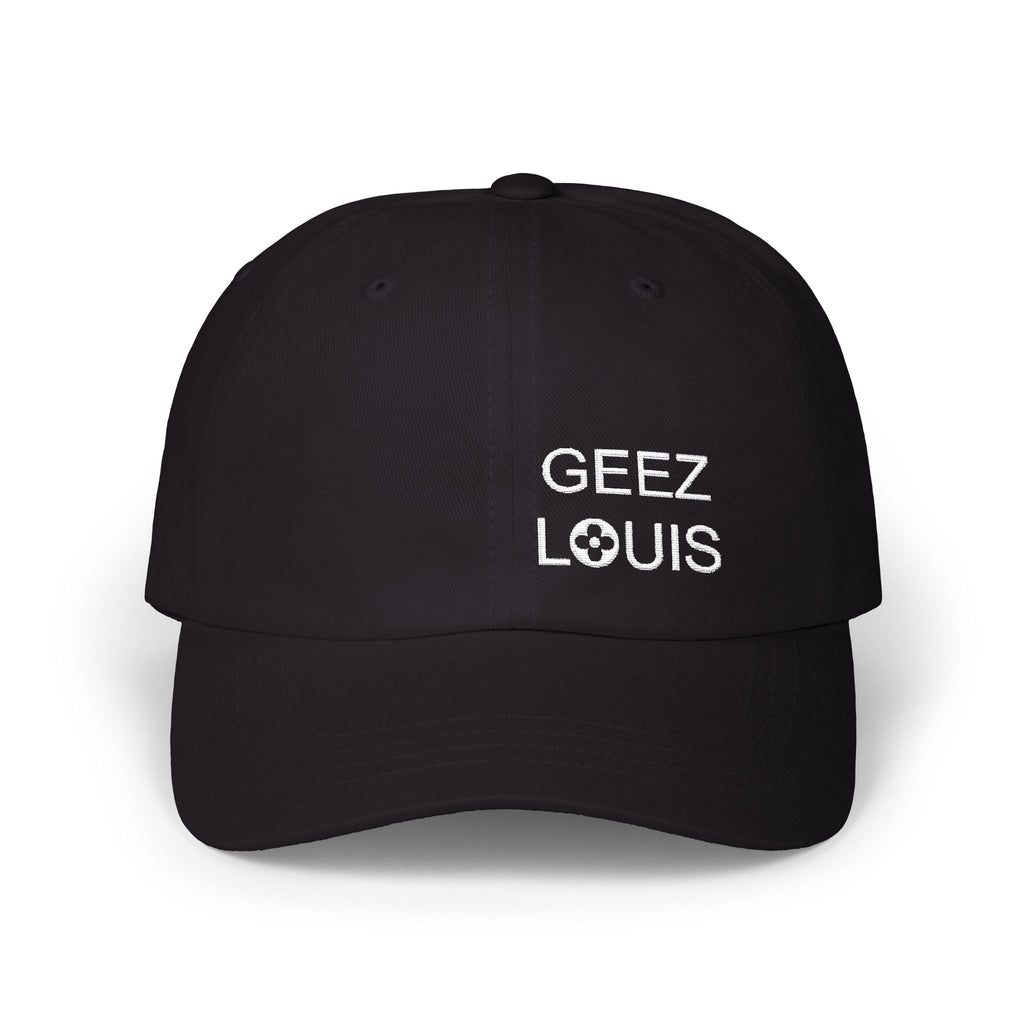 Dad Cap — Minimal 'Geez Louis' Embroidered Baseball Hat