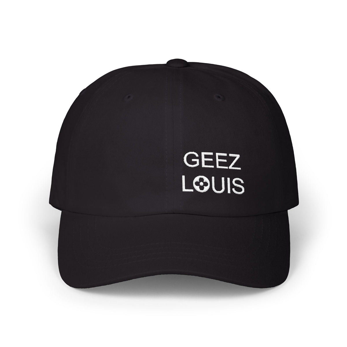 Dad Cap — Minimal 'Geez Louis' Embroidered Baseball Hat