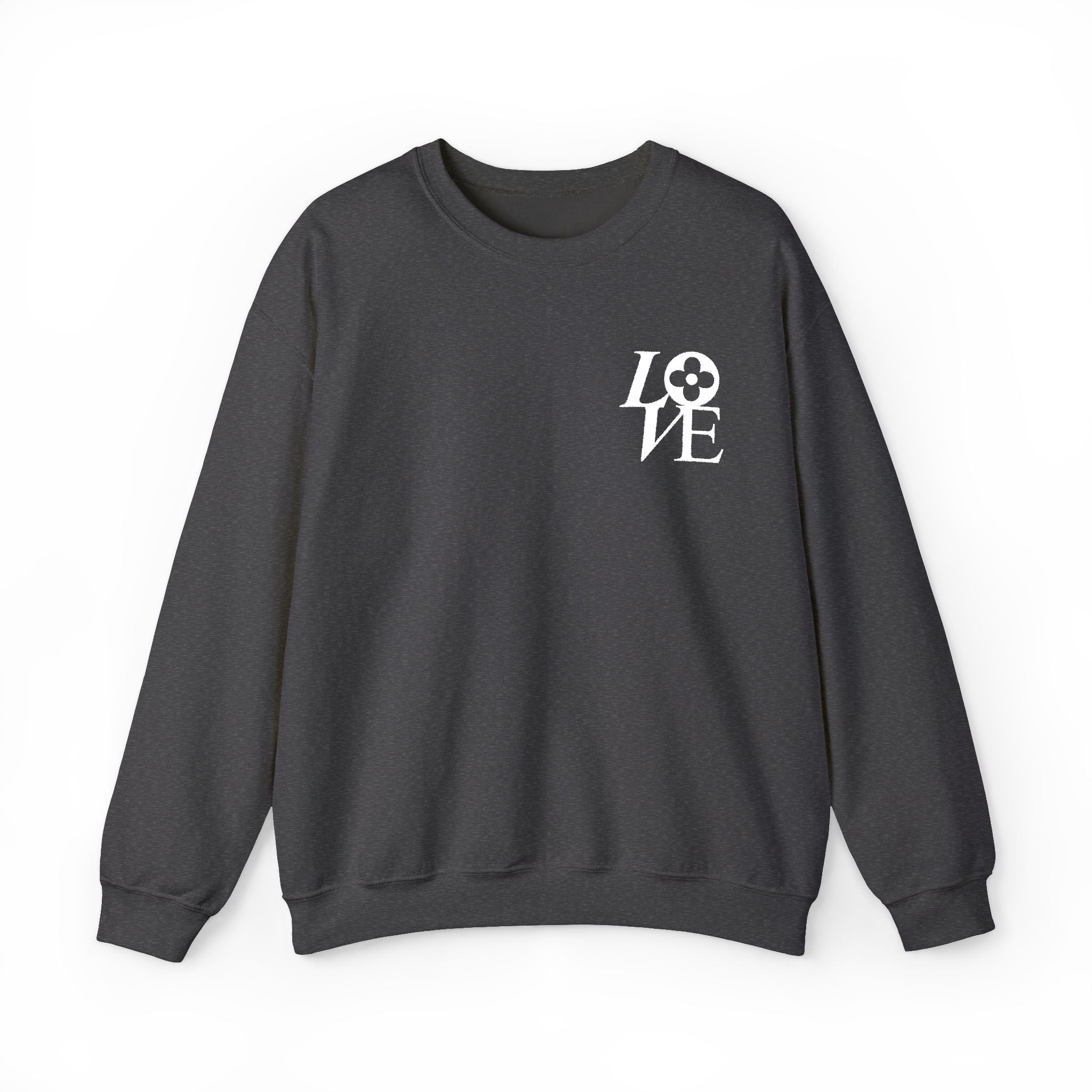 LOVE Floral embroidered crewneck sweatshirt