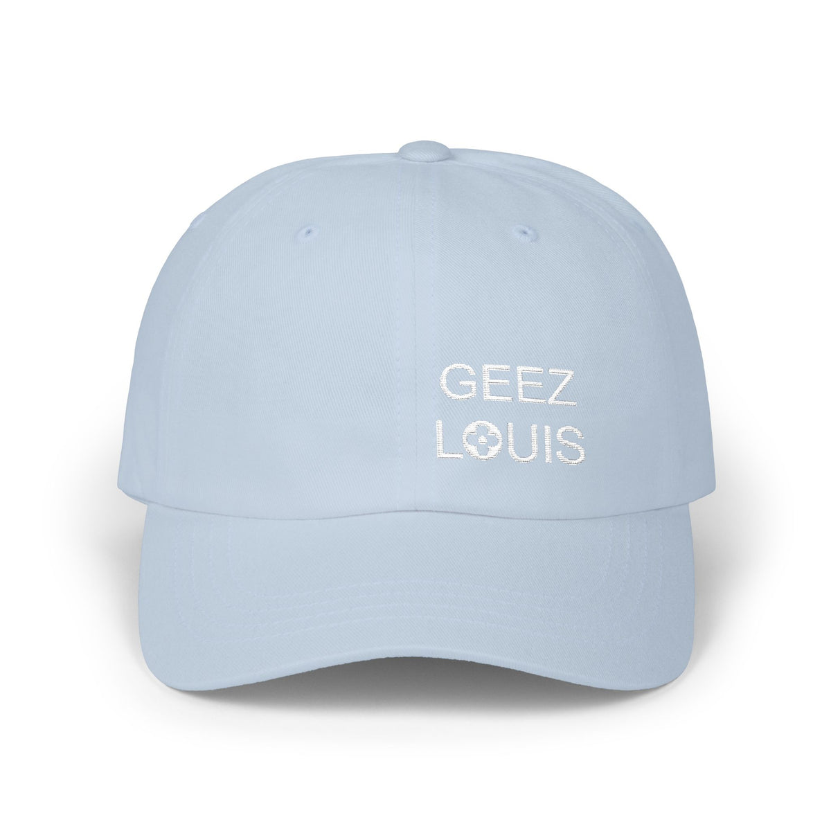 Dad Cap — Minimal 'Geez Louis' Embroidered Baseball Hat