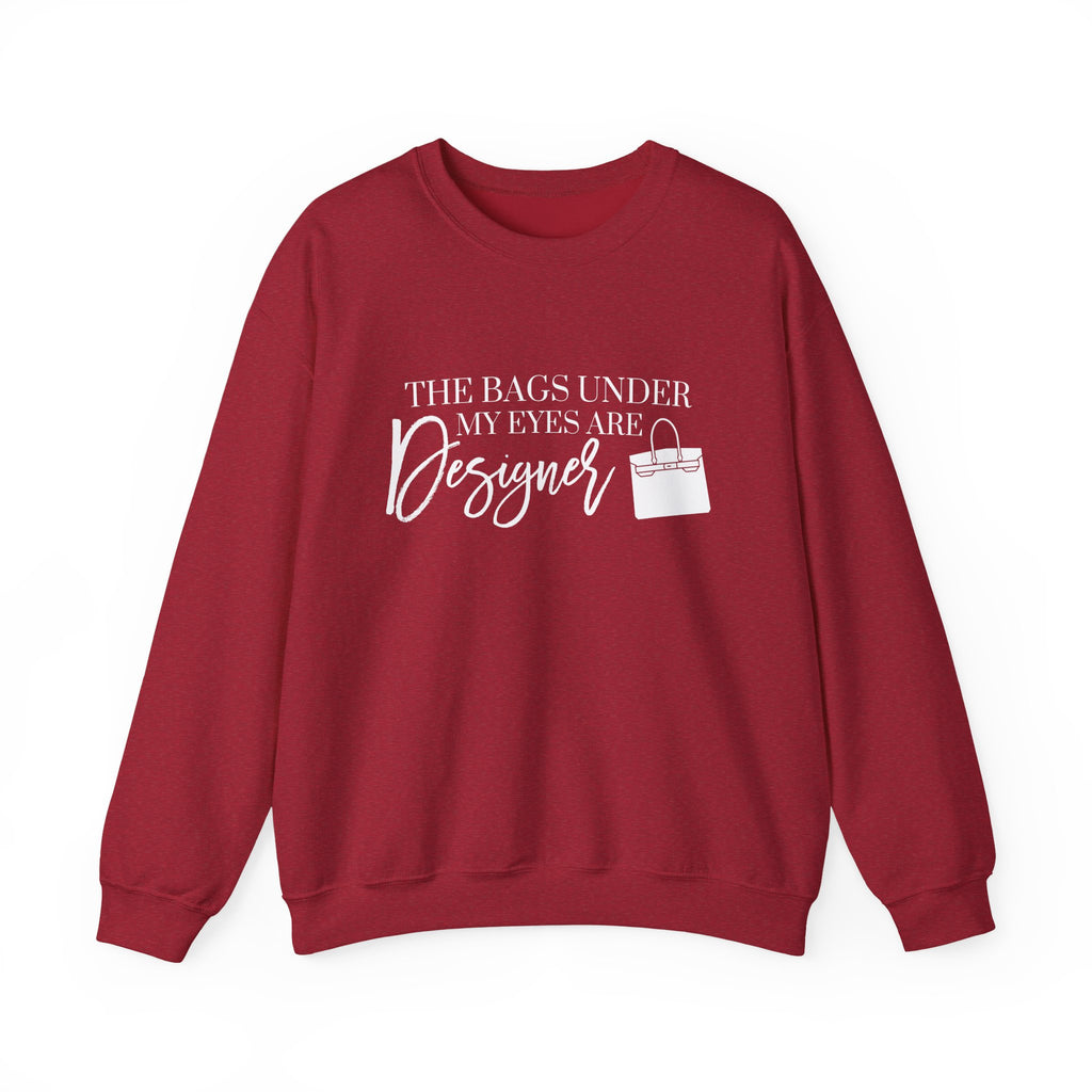 Designer Bags Unisex Sweatshirt, Funny Graphic Pullover, Eye Bags Jumper, Cool Crewneck, Stylish Sweater, Fashionable Top