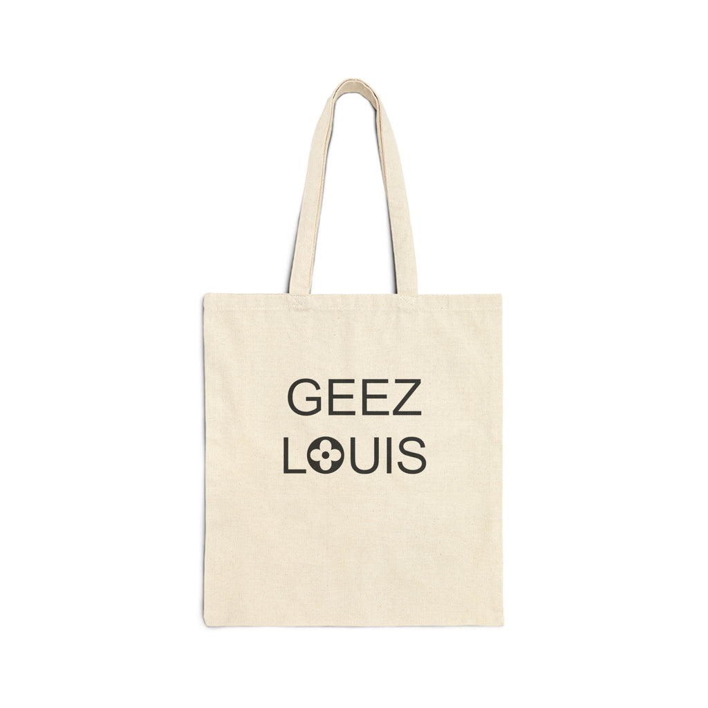GEEZ LOUIS Cotton Canvas Tote Bag | Farmers Market Bag | Tote Bag | Shopping Tote