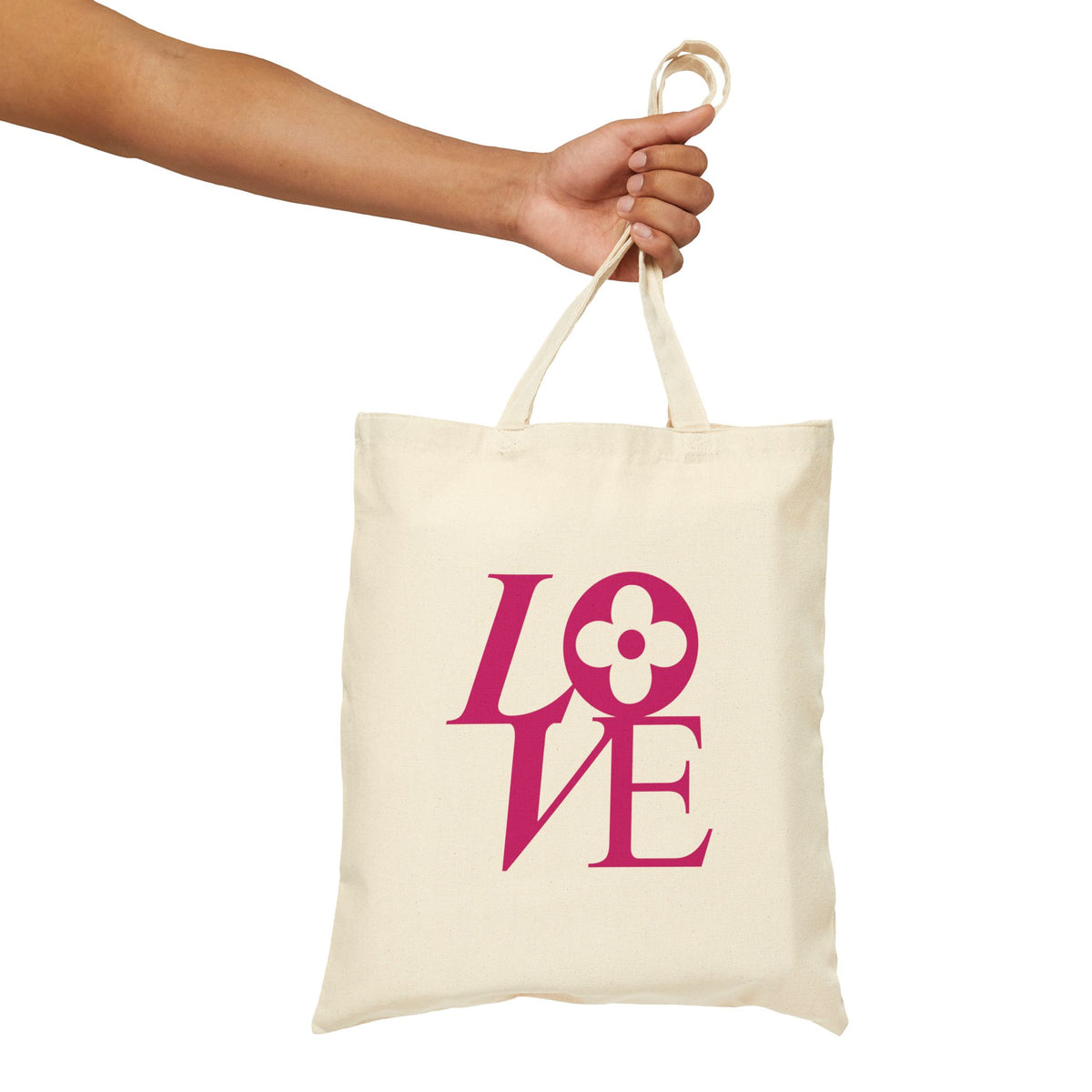 LOVE Cotton Canvas Tote Bag | Farmers Market Bag | Tote Bag | Shopping Tote