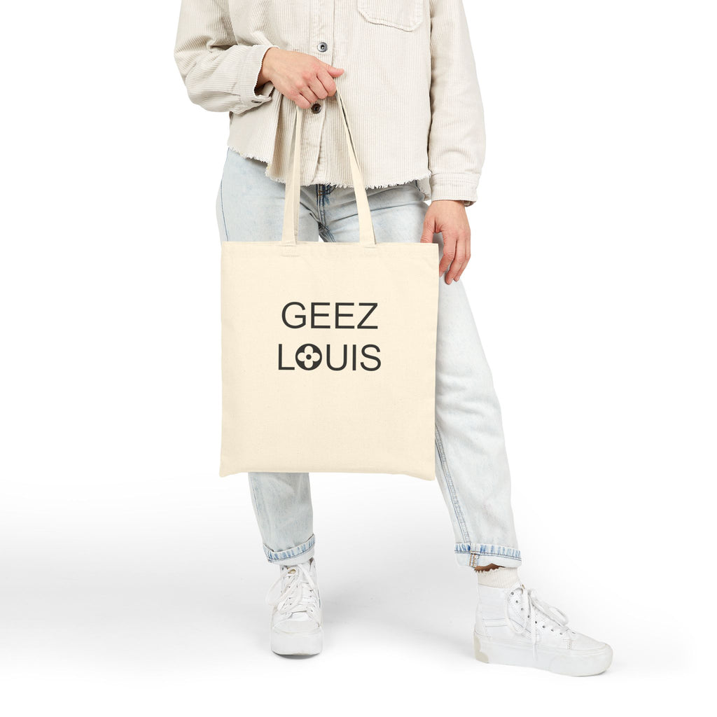 GEEZ LOUIS Cotton Canvas Tote Bag | Farmers Market Bag | Tote Bag | Shopping Tote