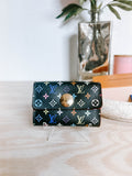 Pre-Owned Louis Vuitton Black Multicolor Murakami Business Card Holder *Final Sale*