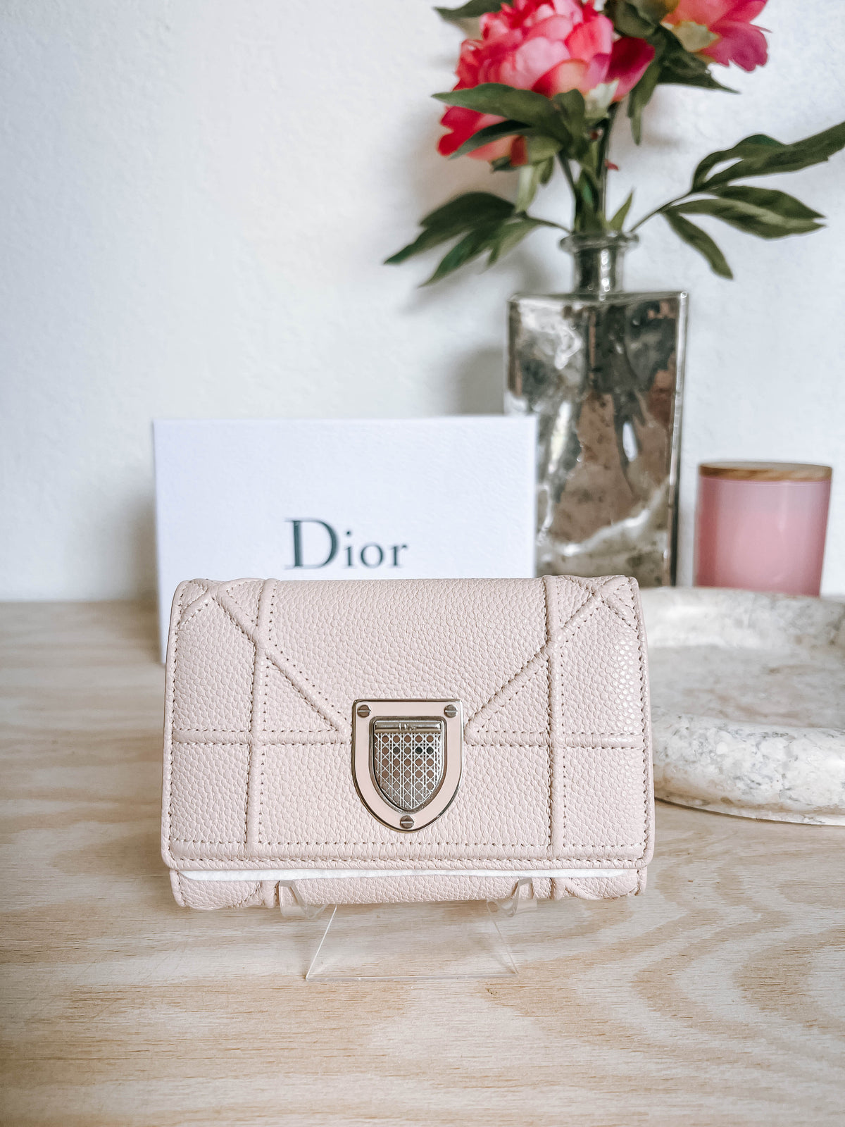 Pre-Owned Dior Diorama Compact Wallet *Final Sale*