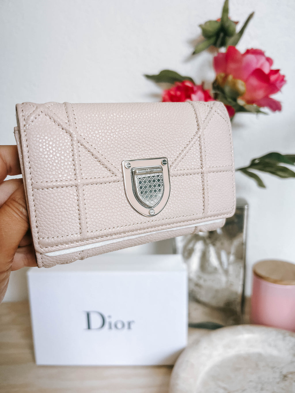 Pre-Owned Dior Diorama Compact Wallet *Final Sale*