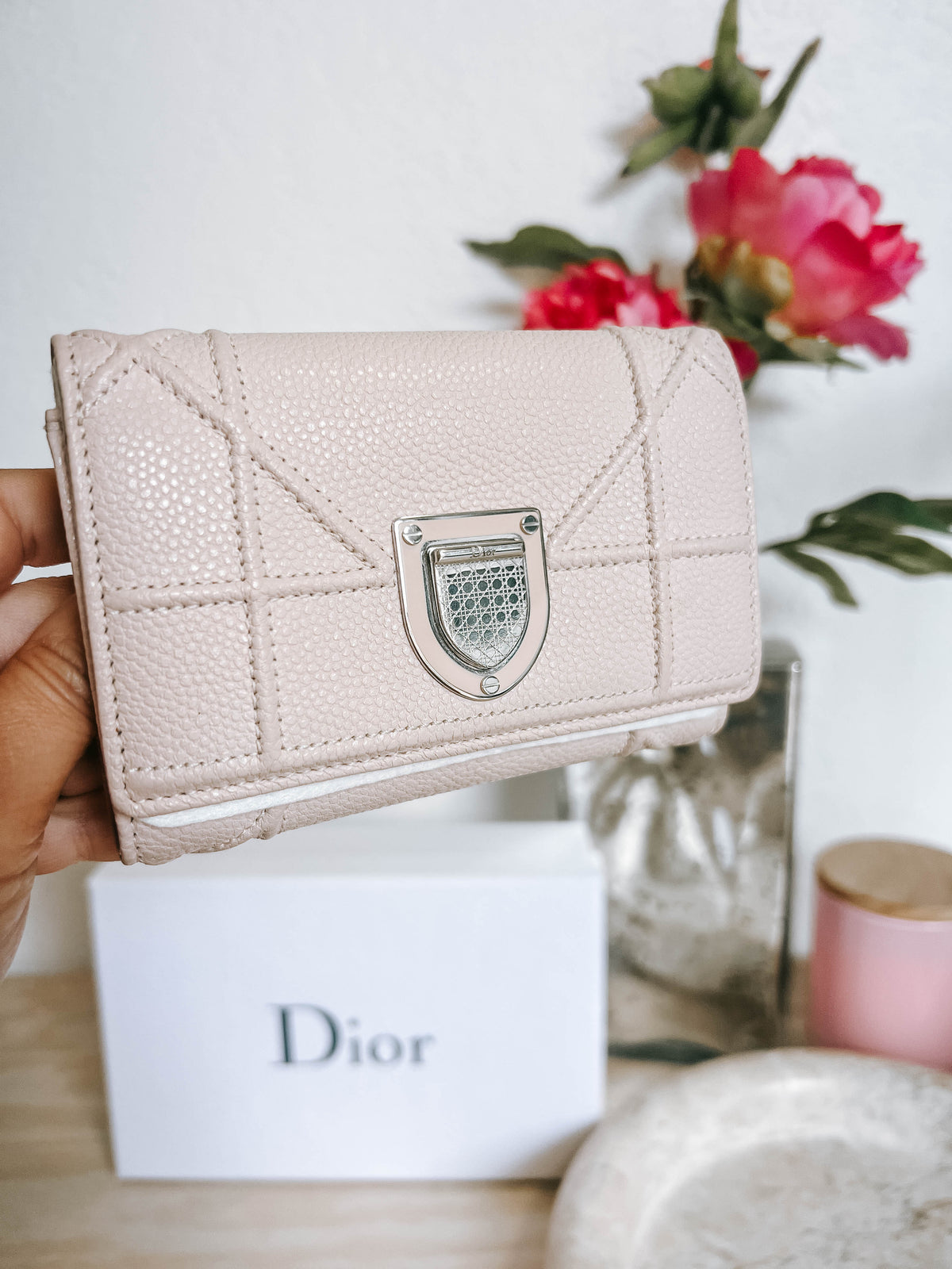 Pre-Owned Dior Diorama Compact Wallet *Final Sale*