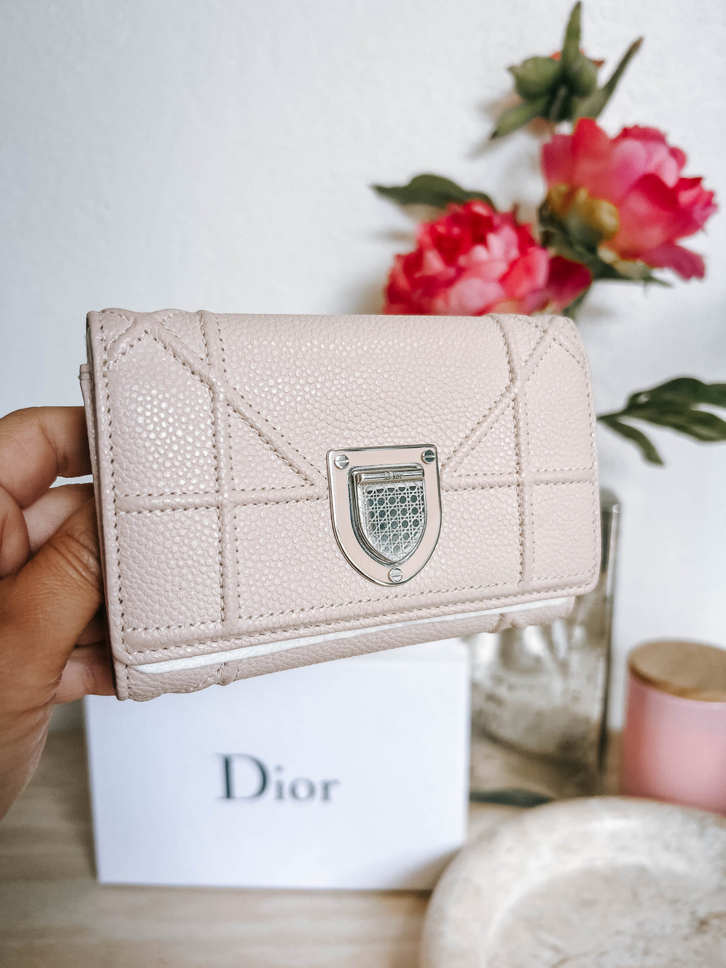 Pre-Owned Dior Diorama Compact Wallet *Final Sale*