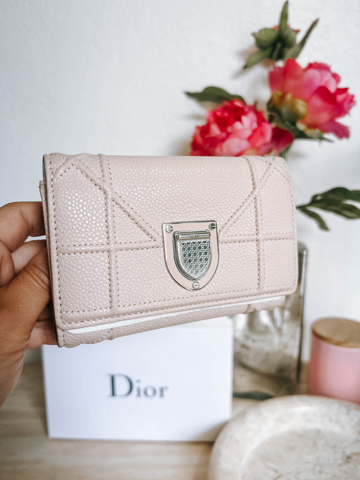 Pre-Owned Dior Diorama Compact Wallet *Final Sale*