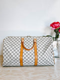 LV Damier Azur Keepall 50