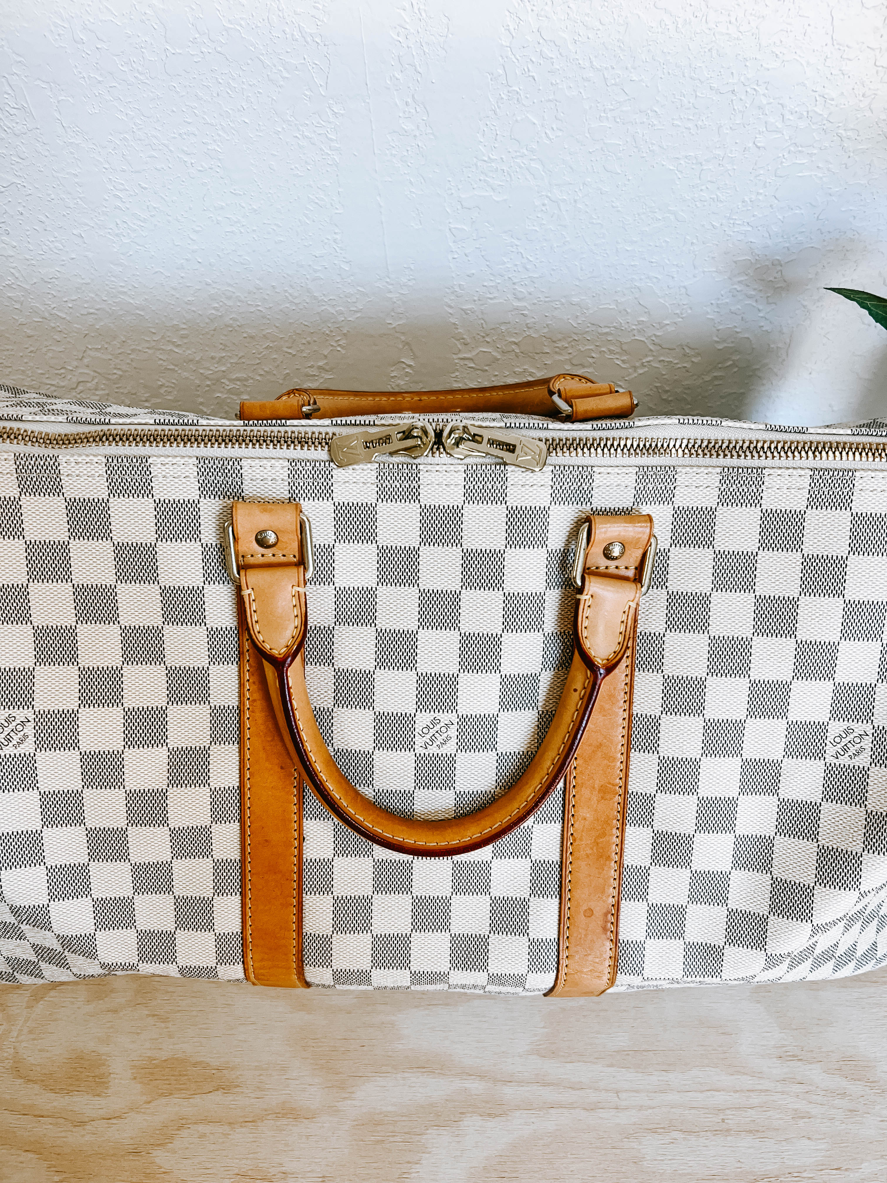 LV Damier Azur Keepall 50