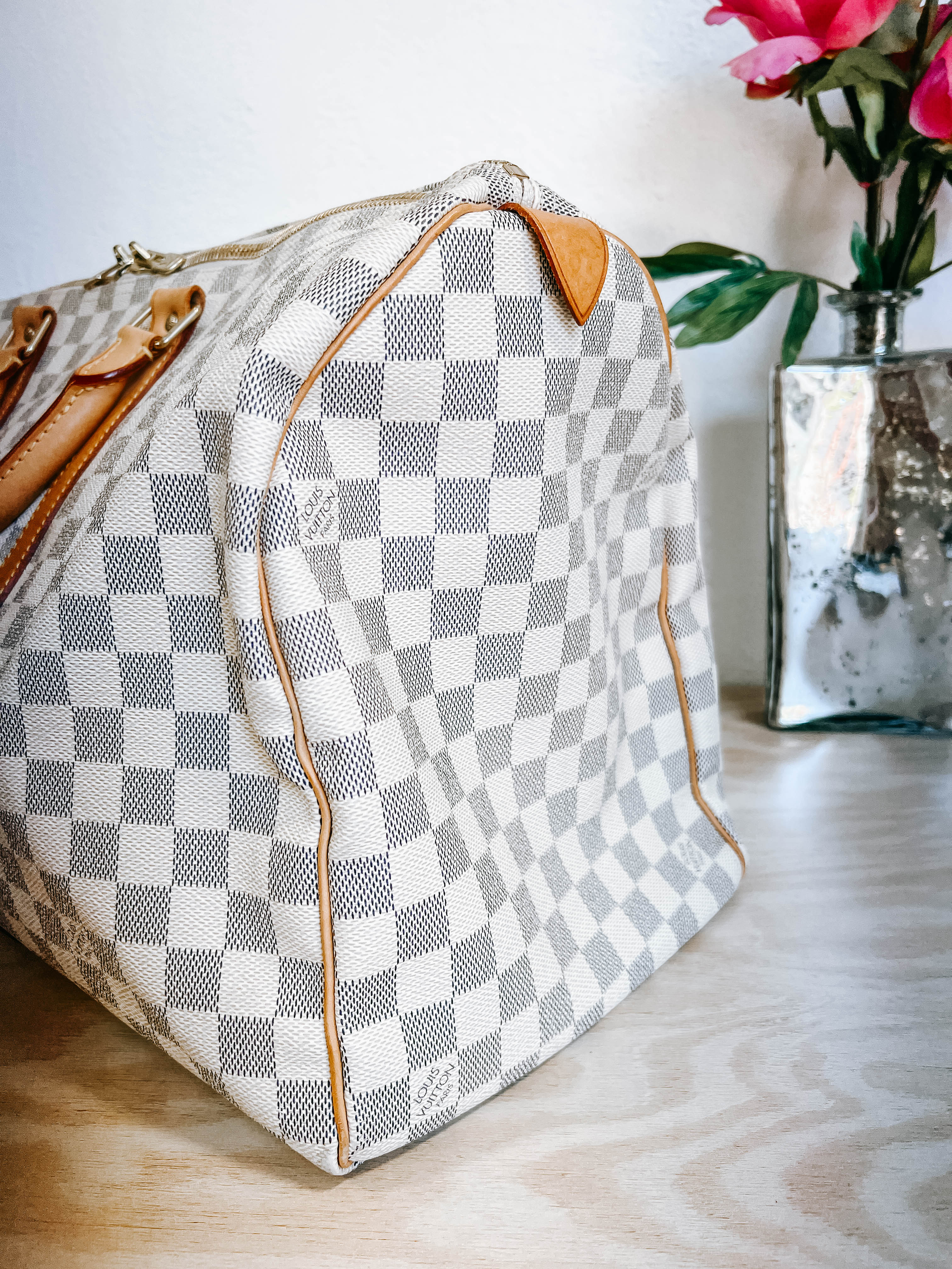 LV Damier Azur Keepall 50