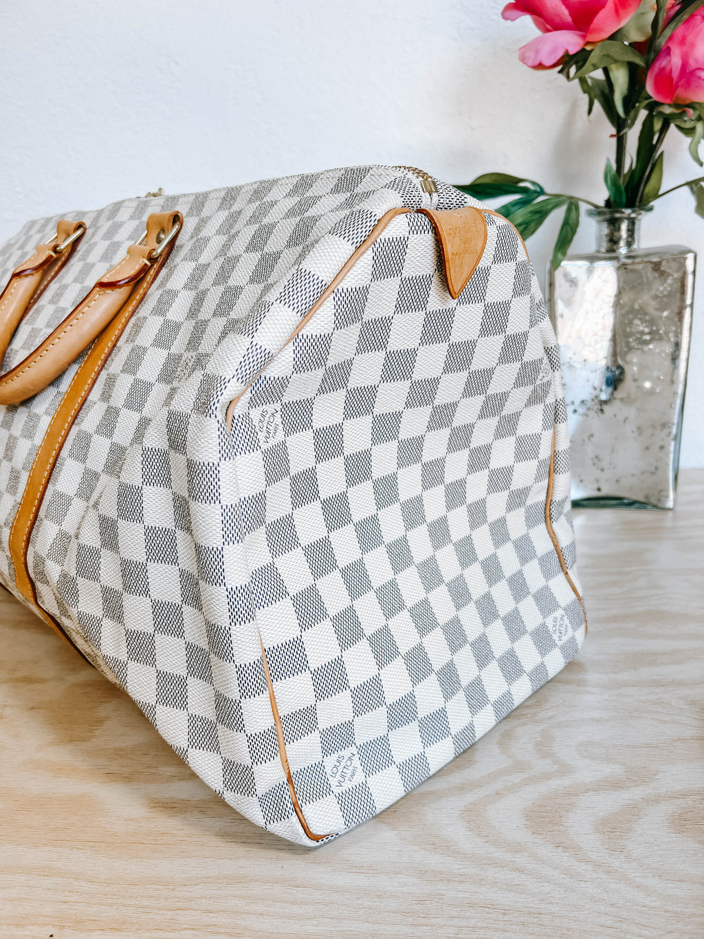 LV Damier Azur Keepall 50