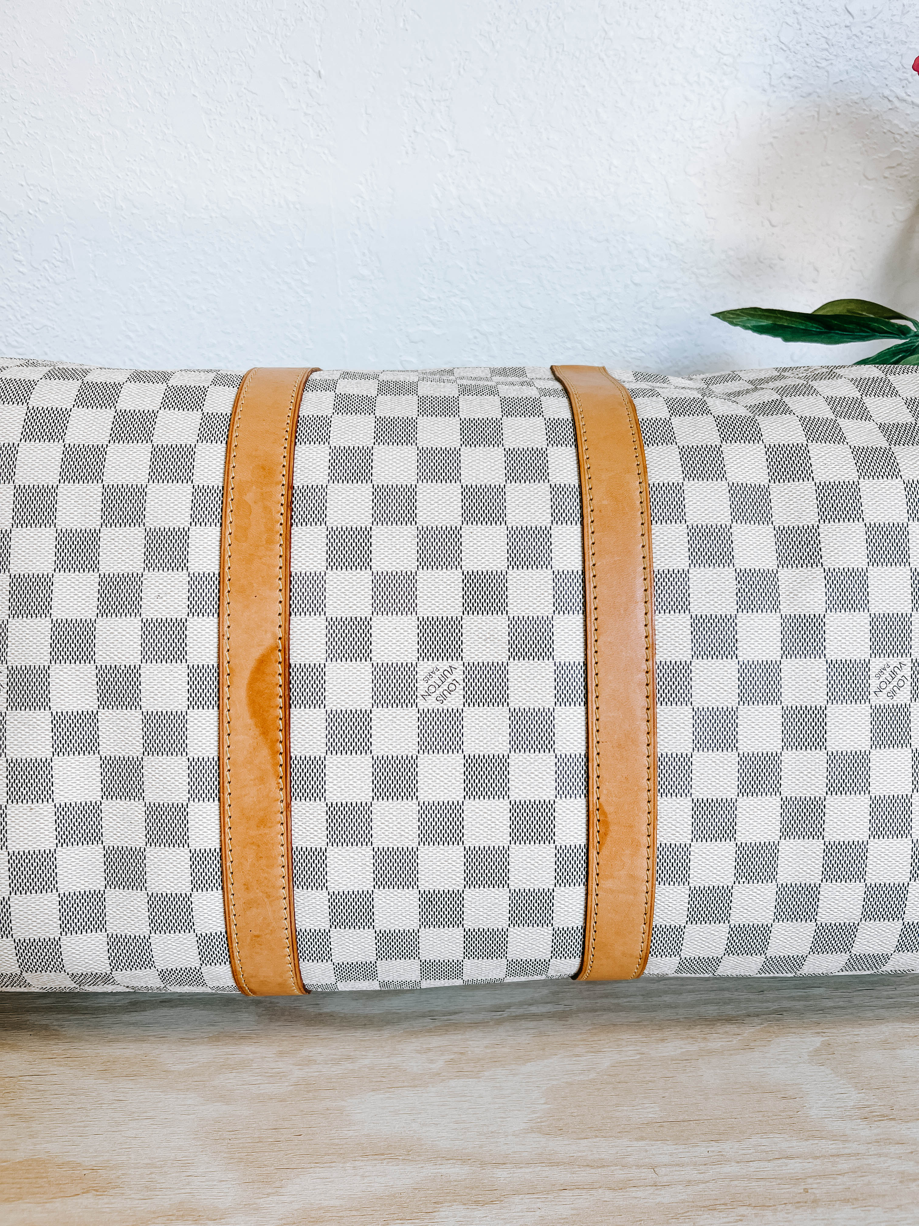 LV Damier Azur Keepall 50